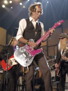 Keith richards playing guitar