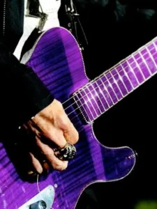 Purple guitar