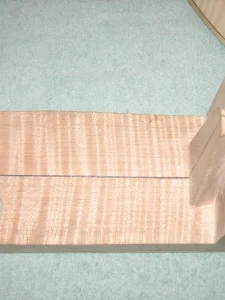 Guitar being built
