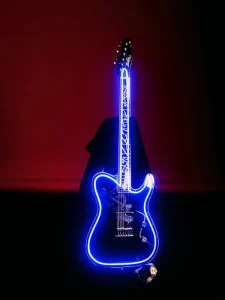 neon guitar
